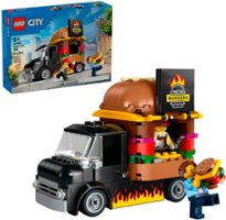 LEGO - City Burger Truck Toy Building Set, Pretend Play Toy 60404 - Front_Zoom