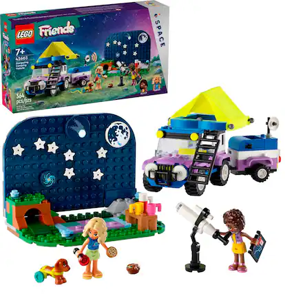 Front. LEGO - Friends Stargazing Camping Vehicle Adventure Toy 42603.