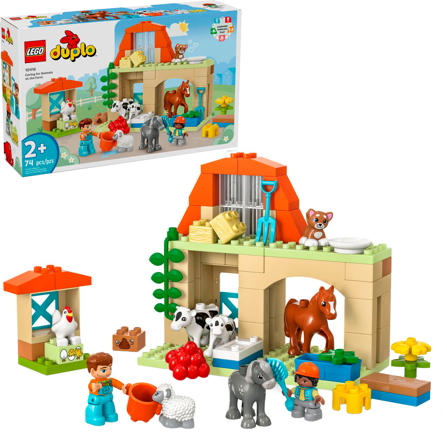 LEGO DUPLO Town Caring for Animals at the Farm Toy, Kids Learning Toy 10416  6470476 - Best Buy