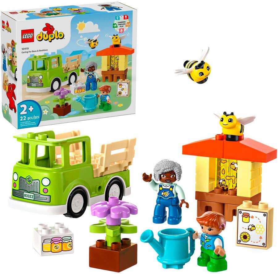 LEGO DUPLO Town Caring for Bees & Beehives Toy, Educational Toy 10419 ...