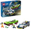 Front. LEGO - City Police Car and Muscle Car Chase Pretend Play Toy 60415.