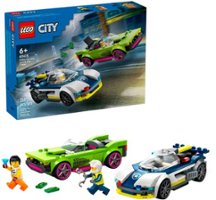 LEGO - City Police Car and Muscle Car Chase Pretend Play Toy 60415 - Front_Zoom