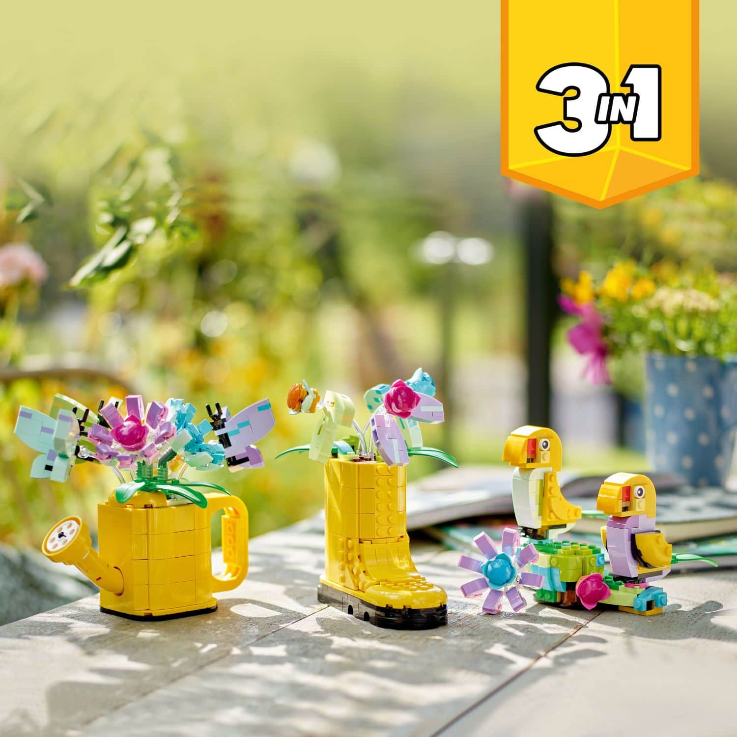 Alt View 11. LEGO - Creator 3 in 1 Flowers in Watering Can Building Toy 31149.