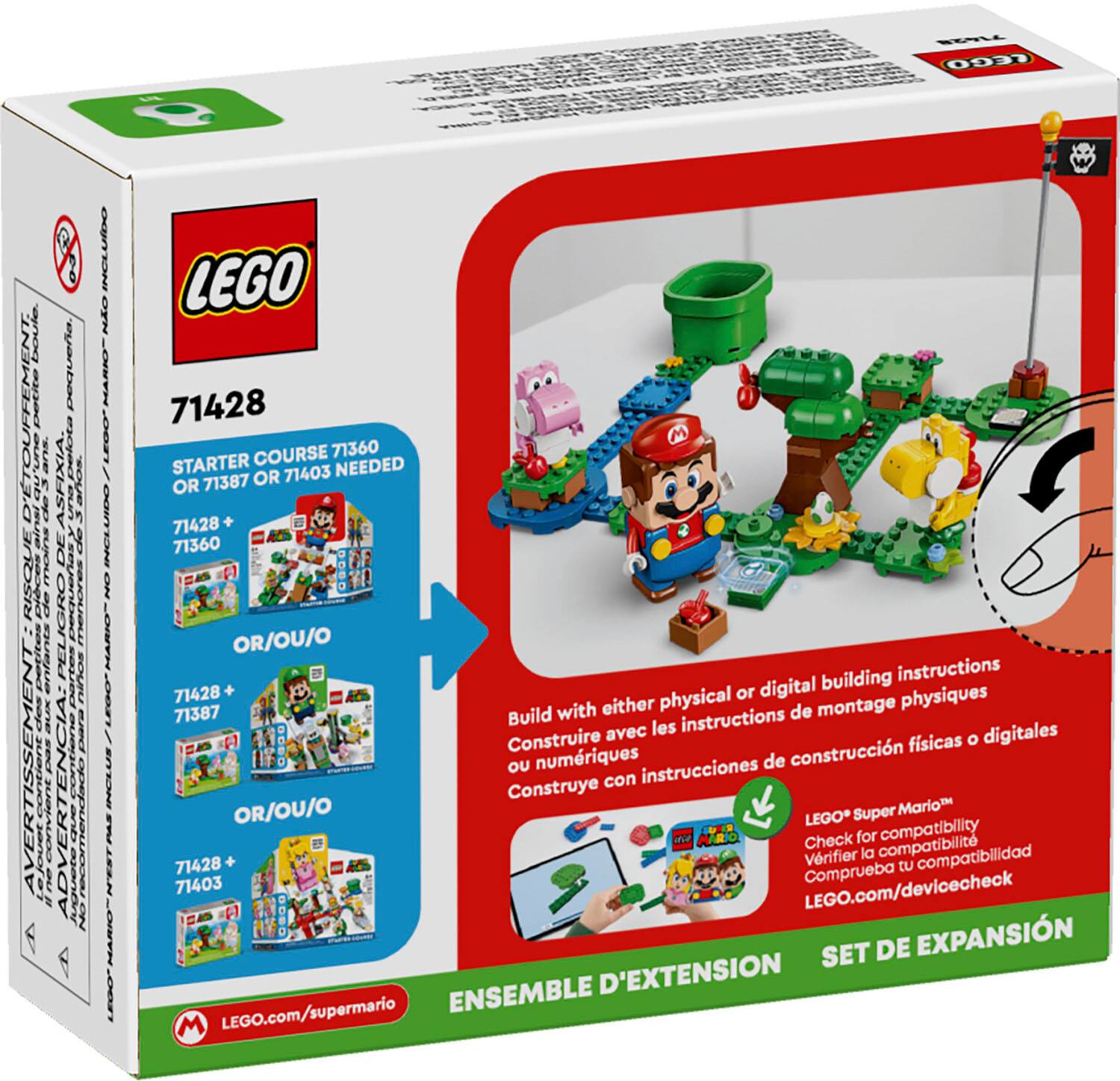 Alt View 11. LEGO - Super Mario Yoshis’ Egg-cellent Forest Expansion Set 71428.