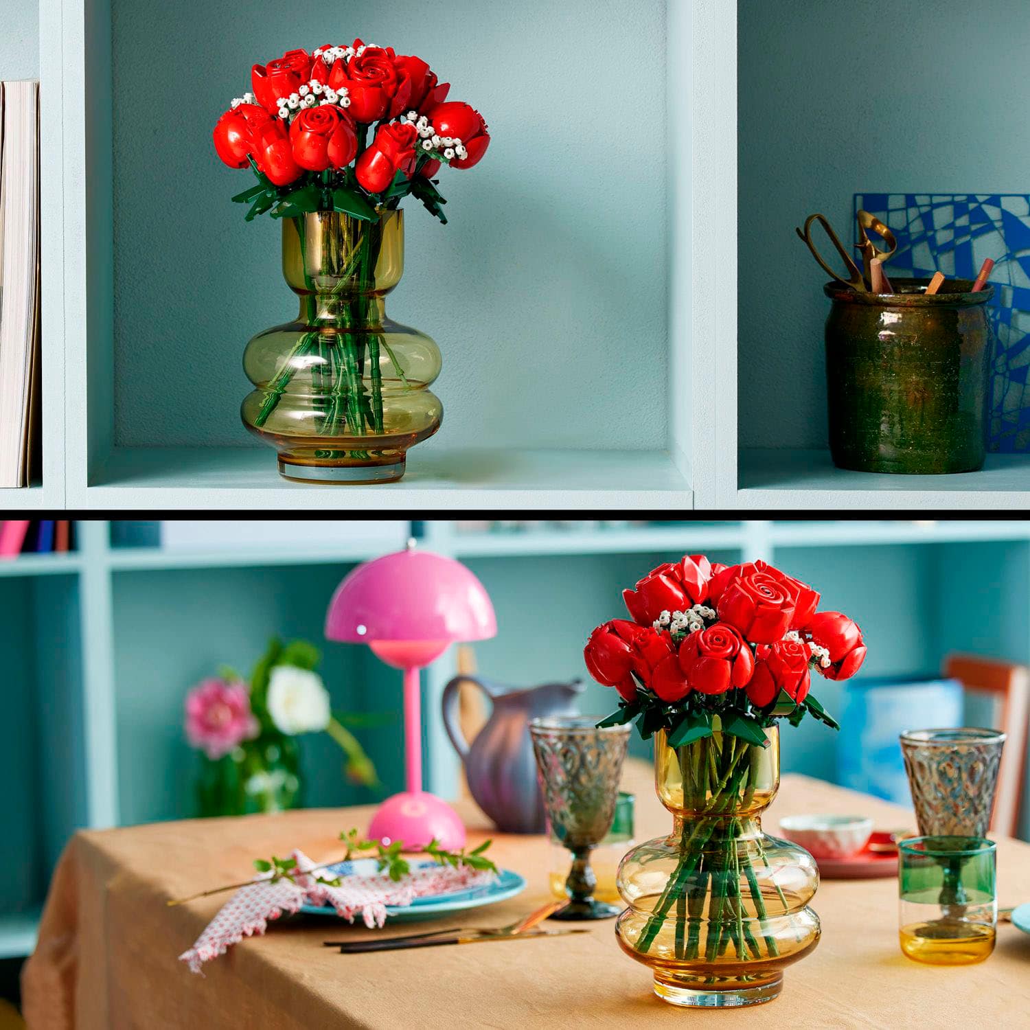 Alt View 13. LEGO - Icons Bouquet of Roses Build and Display Set 10328.