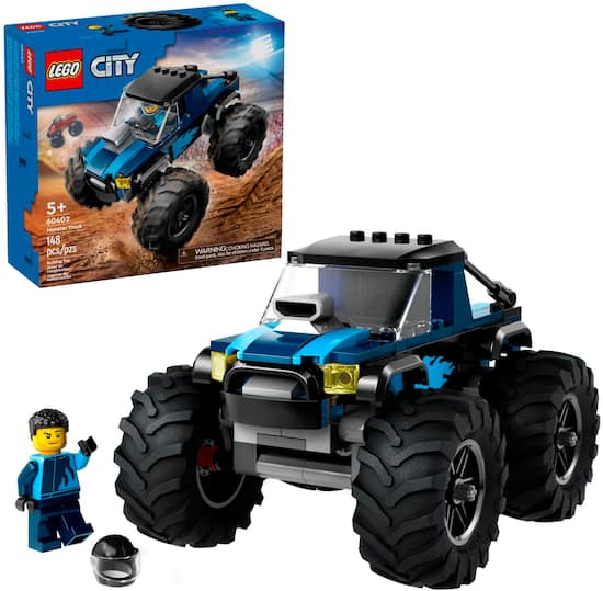 Blue monster top truck toy