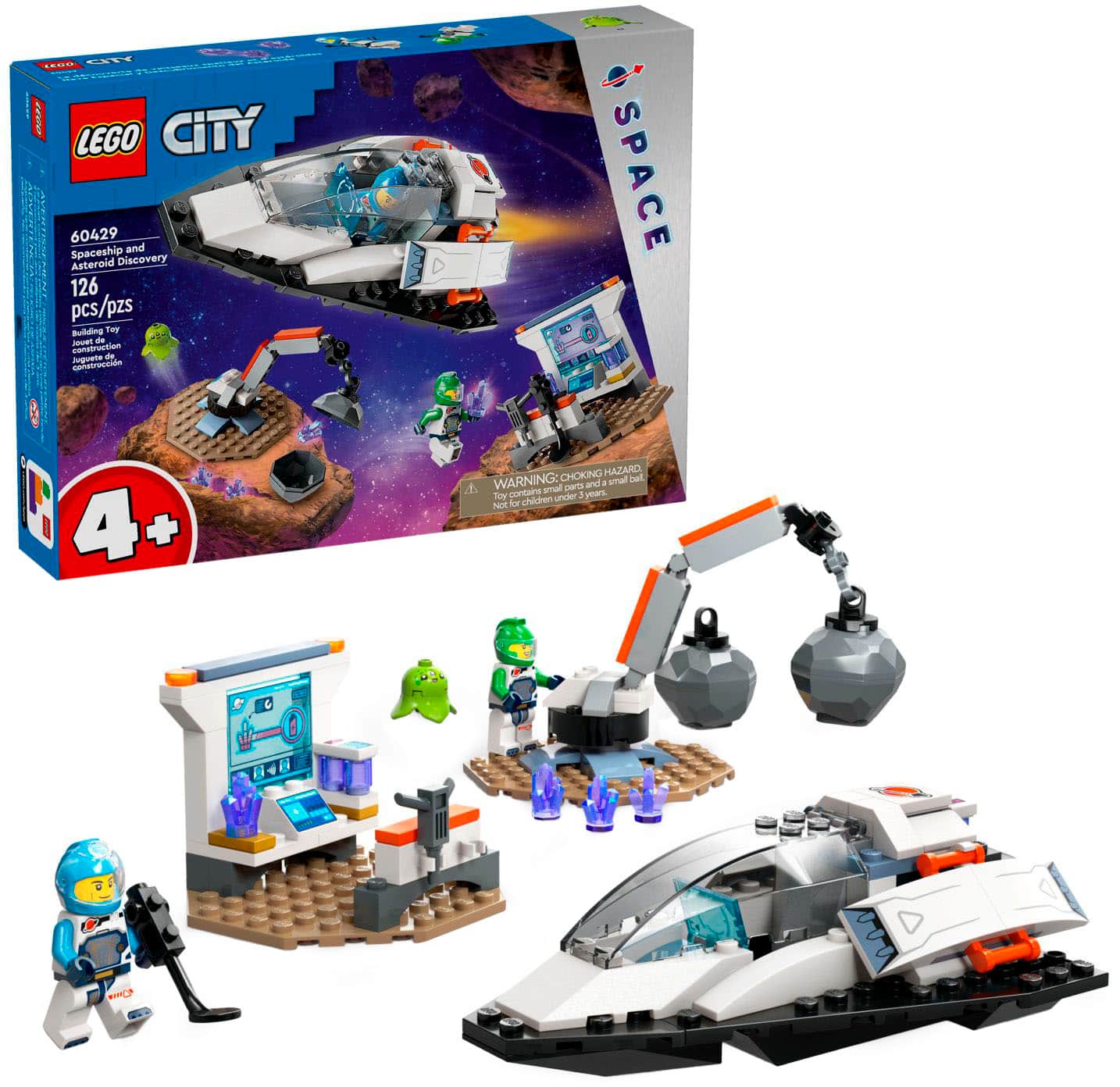 Front. LEGO - City Spaceship and Asteroid Discovery Set 60429.
