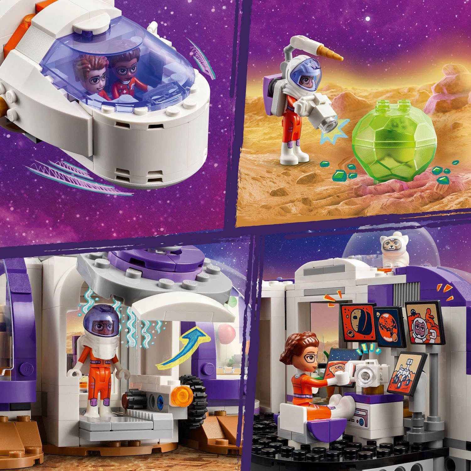 Alt View 11. LEGO - Friends Mars Space Base and Rocket Toy for Pretend Play 42605.