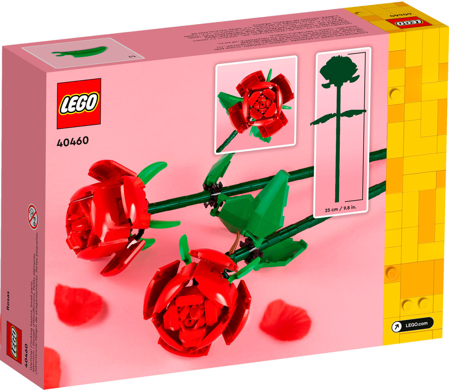 3 LEGO FLOWER SETS 40460 RED ROSES 40461 TULIPS & 40524 SUNFLOWER
