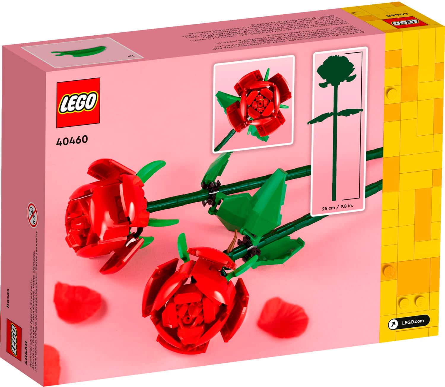 Alt View 11. LEGO - Roses Botanical Collection Building Set 40460 - Multi.
