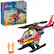 Front. LEGO - City Fire Rescue Helicopter Pretend Play Toy 60411.