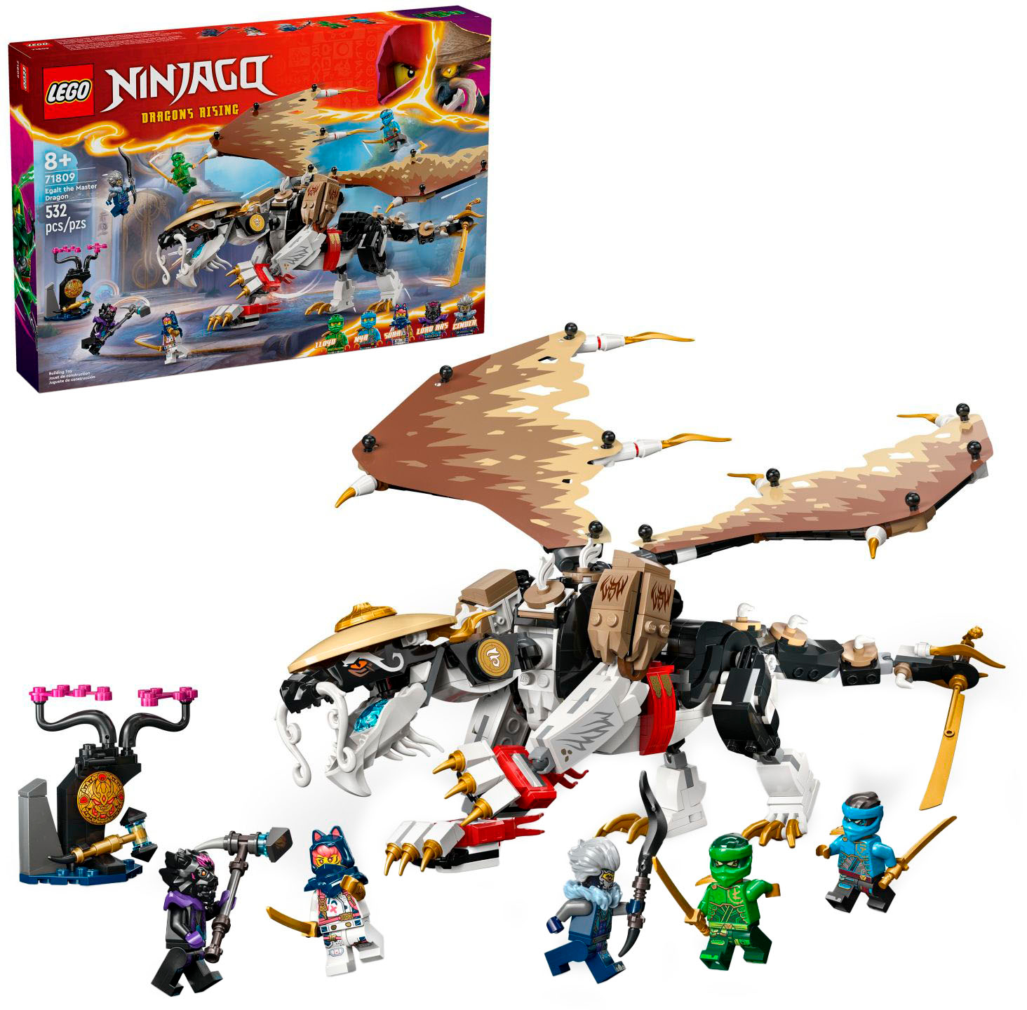 LEGO NINJAGO Egalt the Master Dragon Hero Toy 71809 6470393 - Best Buy