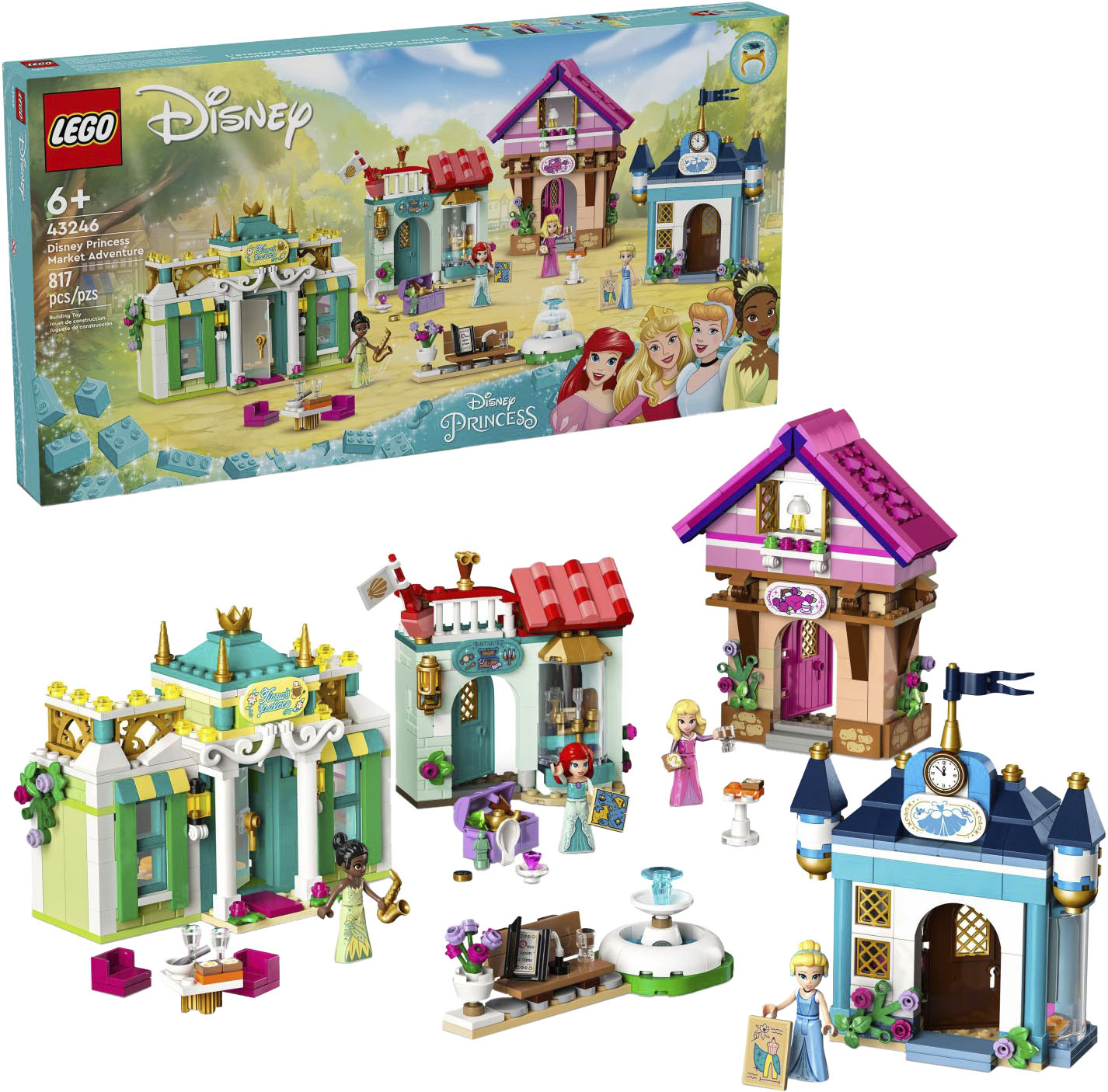 LEGO Disney Princess: Disney Princess Market Adventure Toy Set