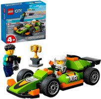 LEGO - City Green Race Car Set, Racing Vehicle Toy 60399 - Front_Zoom