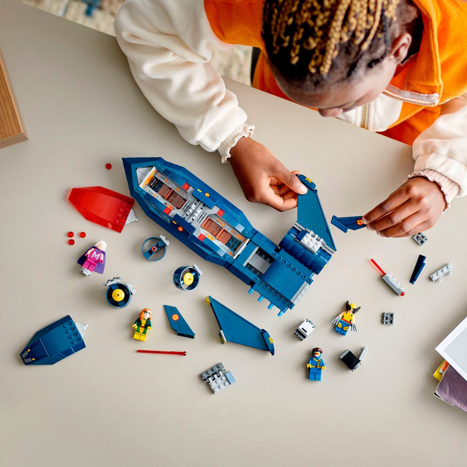 Alt View 12. LEGO - Marvel X-Men X-Jet Building Toy for Marvel Fans 76281.