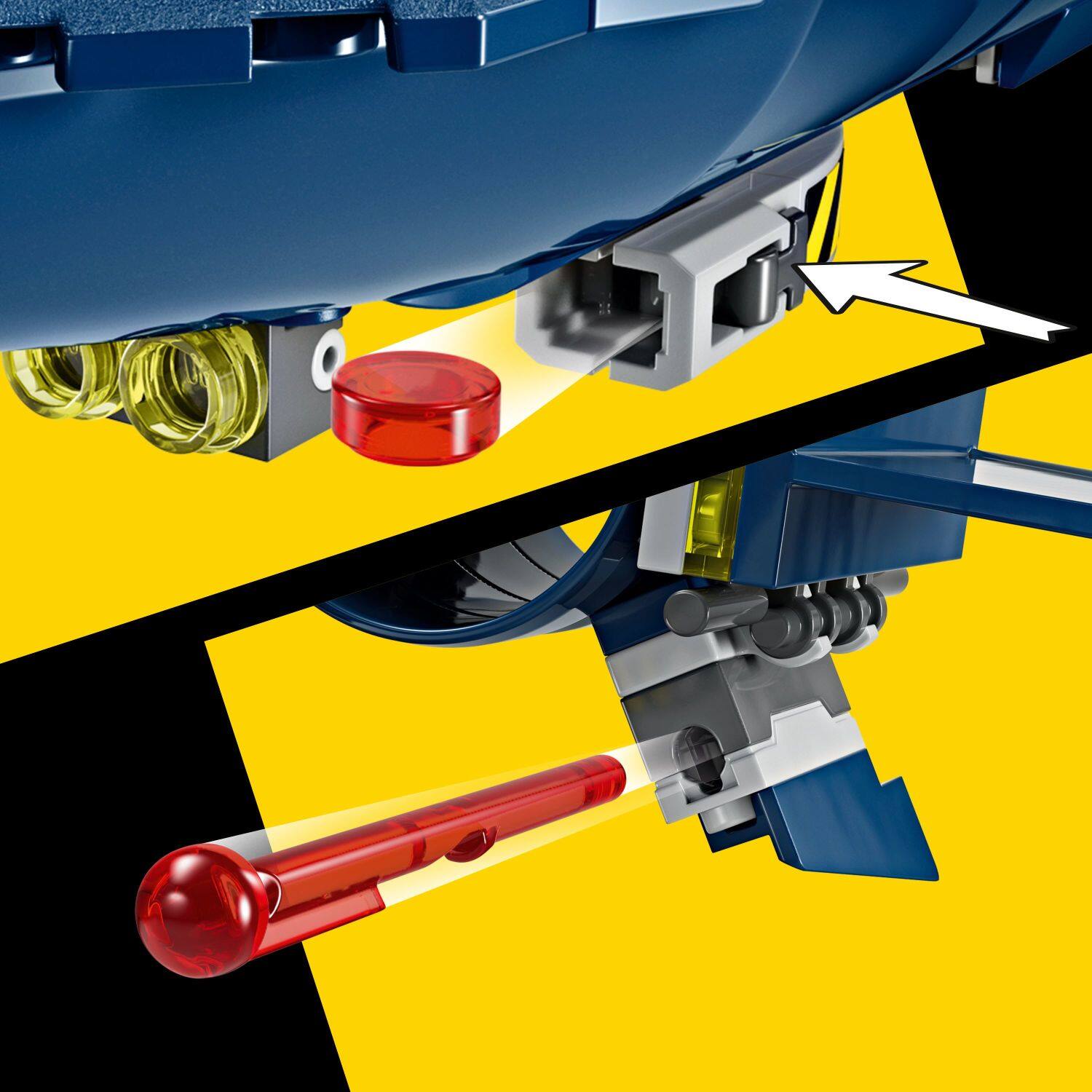 Alt View 39. LEGO - Marvel X-Men X-Jet Building Toy for Marvel Fans 76281.