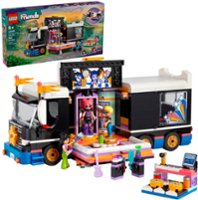 LEGO - Friends Pop Star Music Tour Bus Play Together Toy 42619 - Front_Zoom