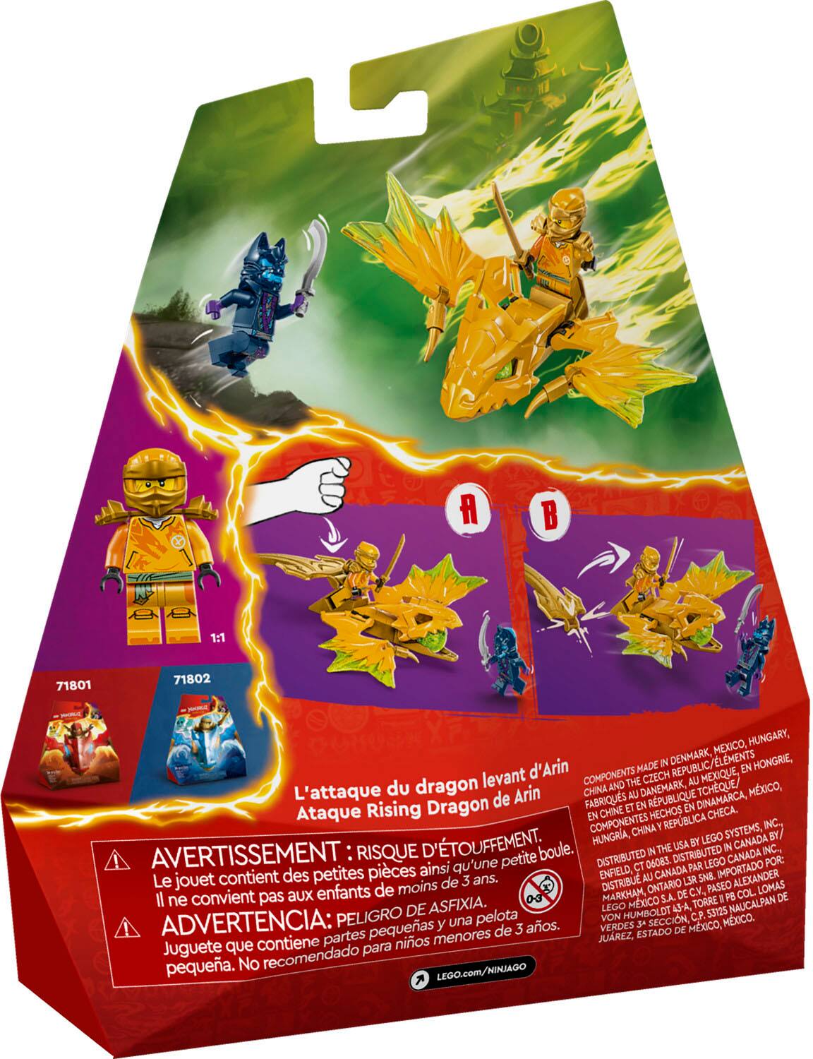 Alt View 11. LEGO - NINJAGO Arin’s Rising Dragon Strike Toy 71803.