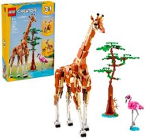 LEGO - Creator 3 in 1 Wild Safari Animals Set, Giraffe, Gazelles or Lion Toy 31150 - Front_Zoom