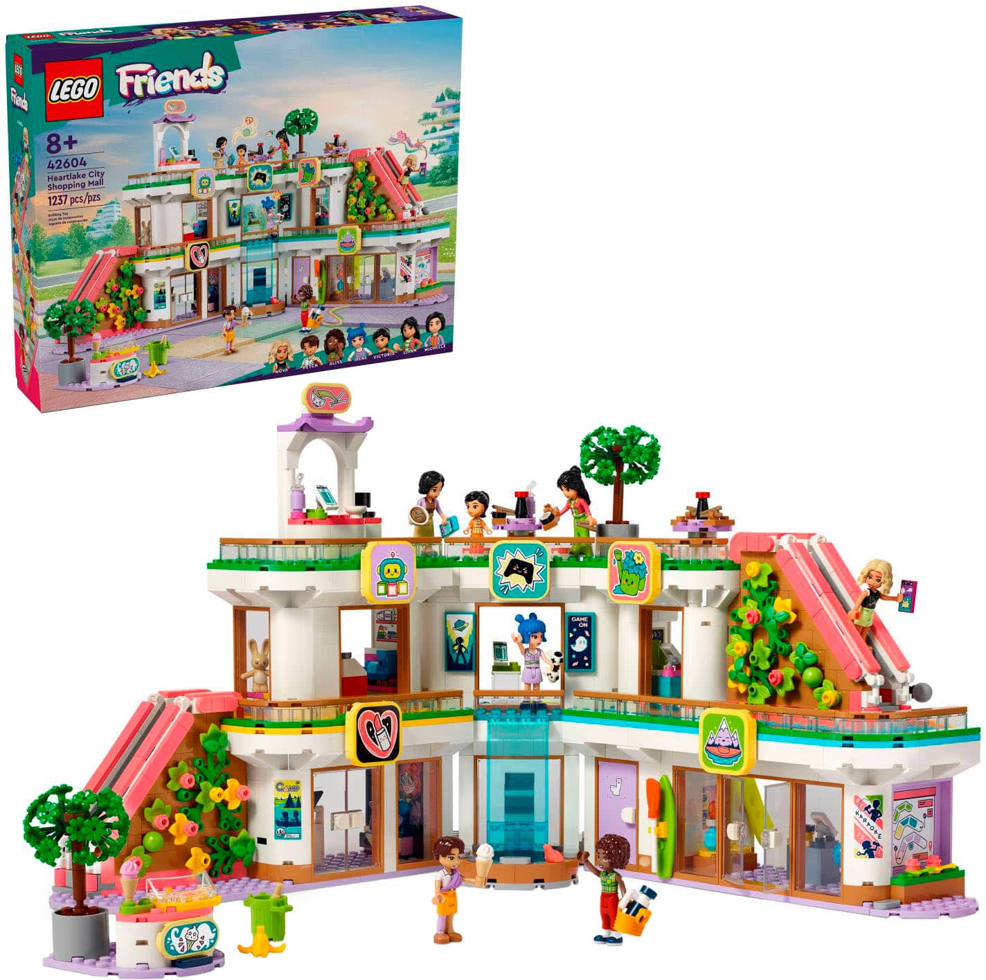 LEGO - Friends Heartlake City Shopping Mall Toy for Kids 42604 - Front_Zoom