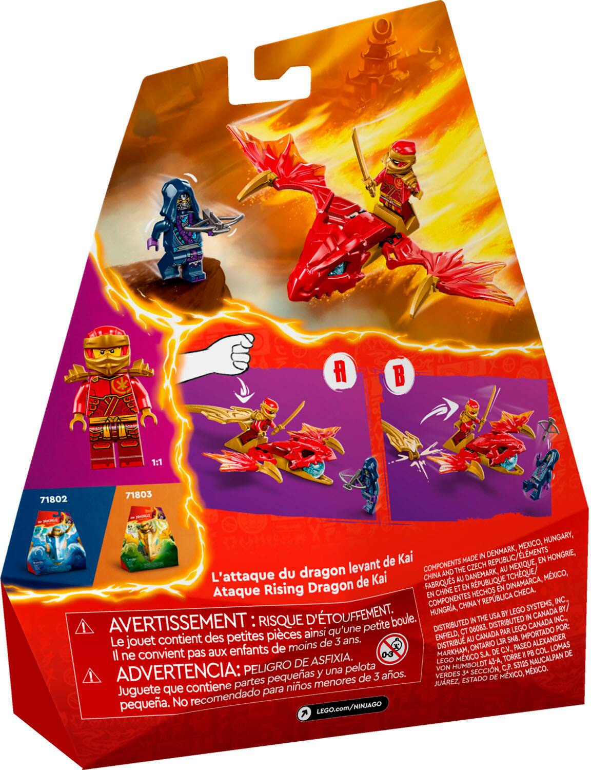 Alt View 11. LEGO - NINJAGO Kai’s Rising Dragon Strike Building Set 71801.