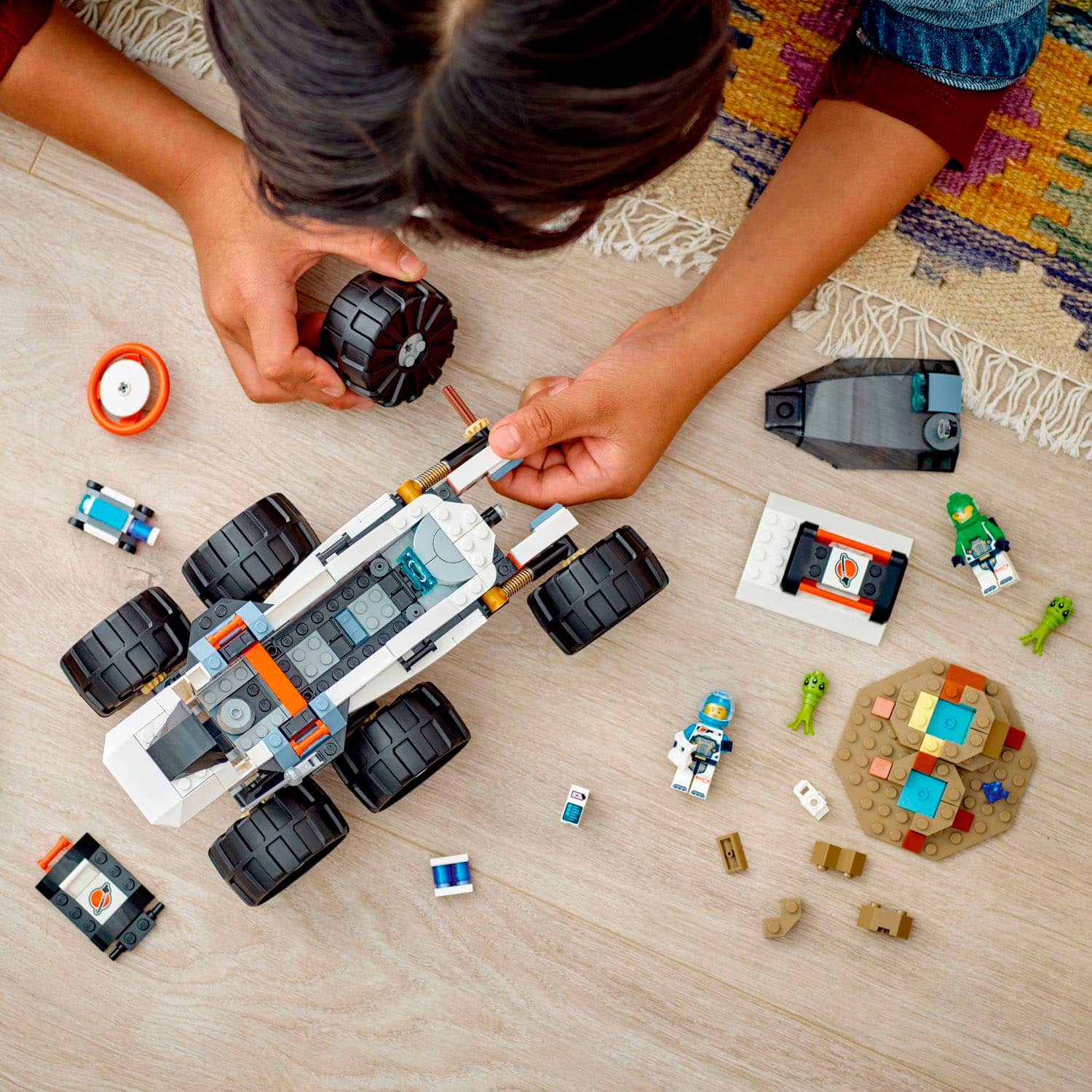 Alt View 12. LEGO - City Space Explorer Rover and Alien Life Pretend Play Toy 60431.