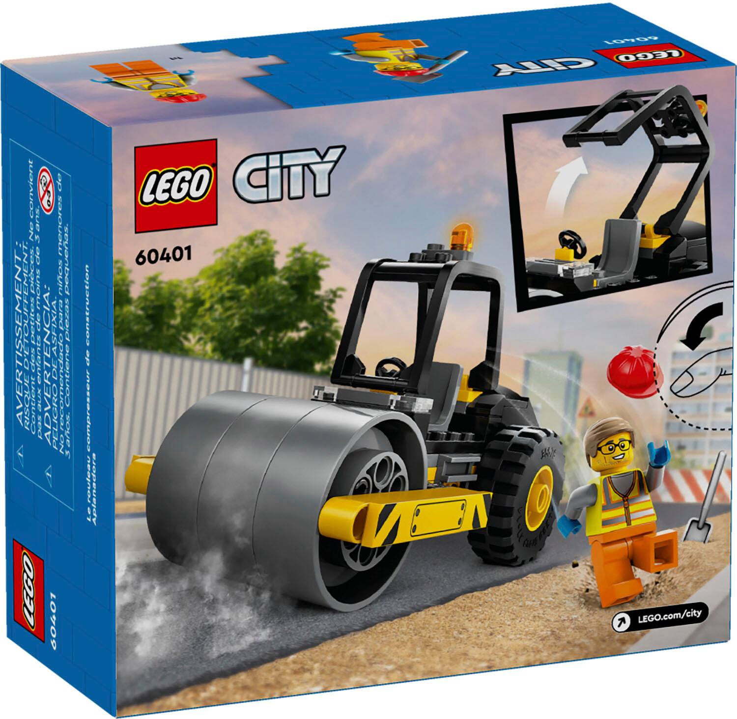 Alt View 11. LEGO - City Construction Steamroller Toy Set For Kids 60401.
