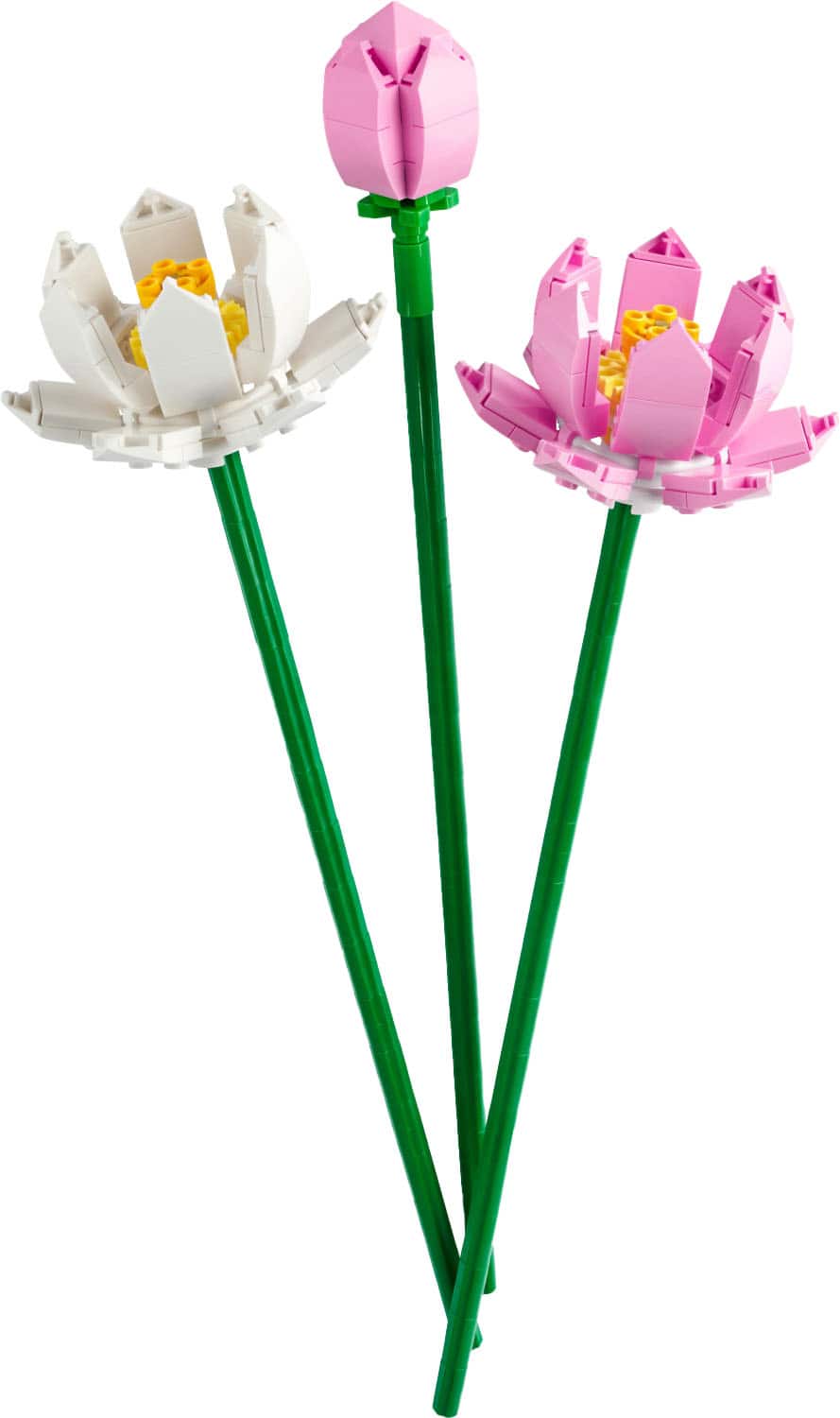 Angle. LEGO - Lotus Flowers Building Toy Set 40647.