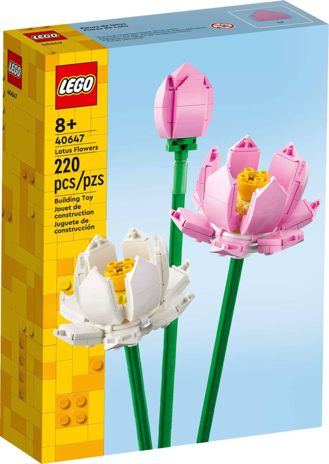 LEGO - Lotus Flowers Building Toy Set 40647 - Front_Zoom