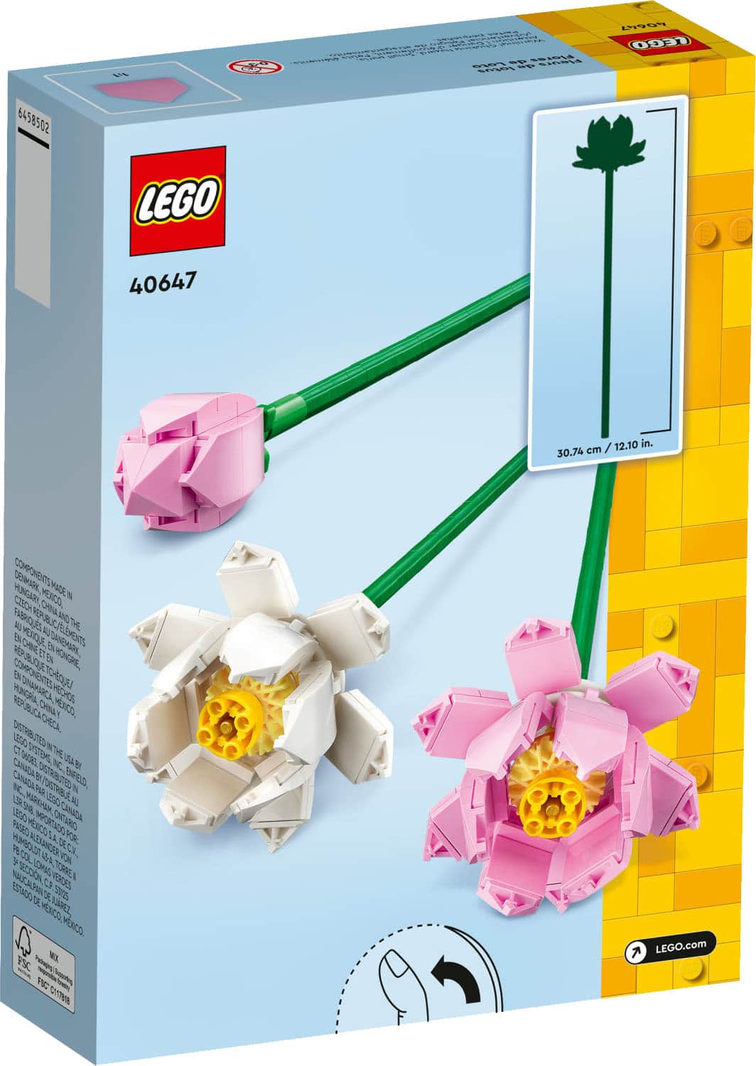 Alt View 11. LEGO - Lotus Flowers Building Toy Set 40647.