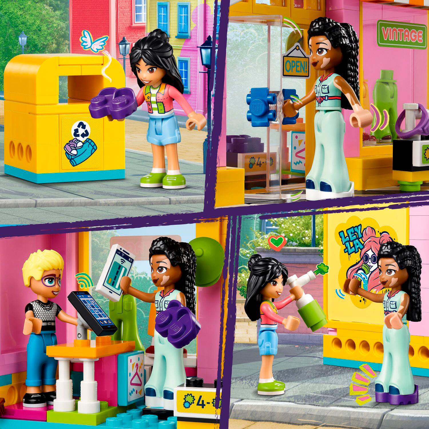 Alt View 11. LEGO - Friends Vintage Fashion Store Toy Shop 42614.