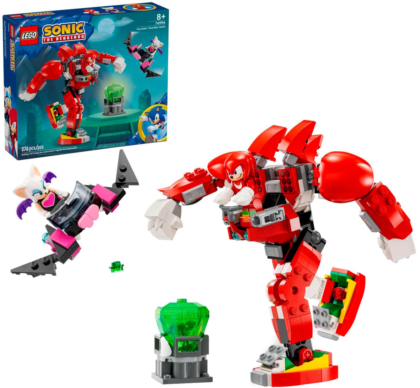 Front. LEGO - Sonic the Hedgehog Knuckles’ Guardian Mech Building Toy Set 76996.