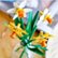 Left. LEGO - Daffodils Celebration Gift, Yellow and White Daffodil Room Decor 40747.