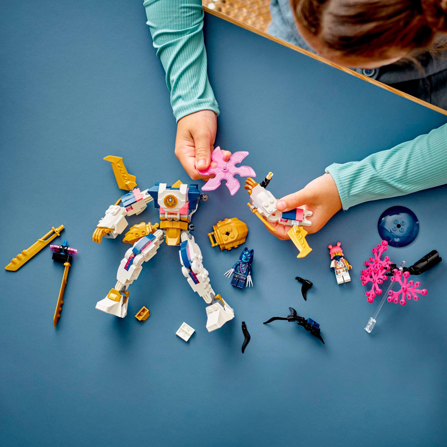 Alt View 12. LEGO - NINJAGO Sora’s Elemental Tech Mech Action Figure 71807.