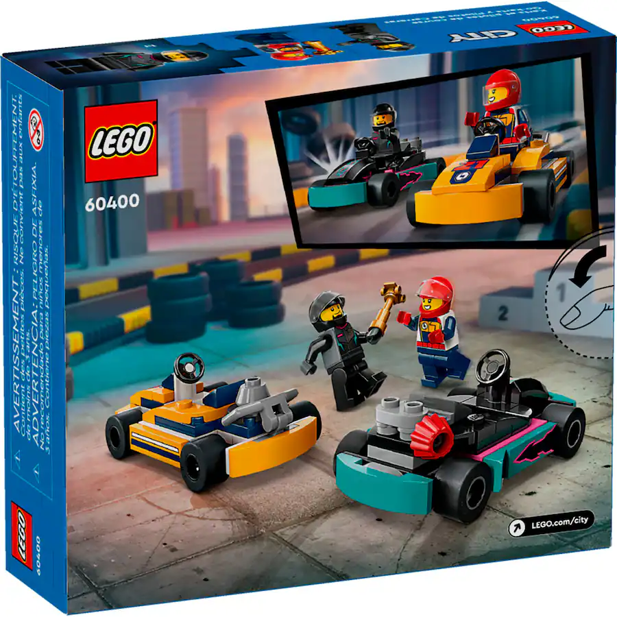 Lego Racing Driver Set LEGO City Go Karts and Race Drivers Toy Set for Kids 60400 6465020 ...