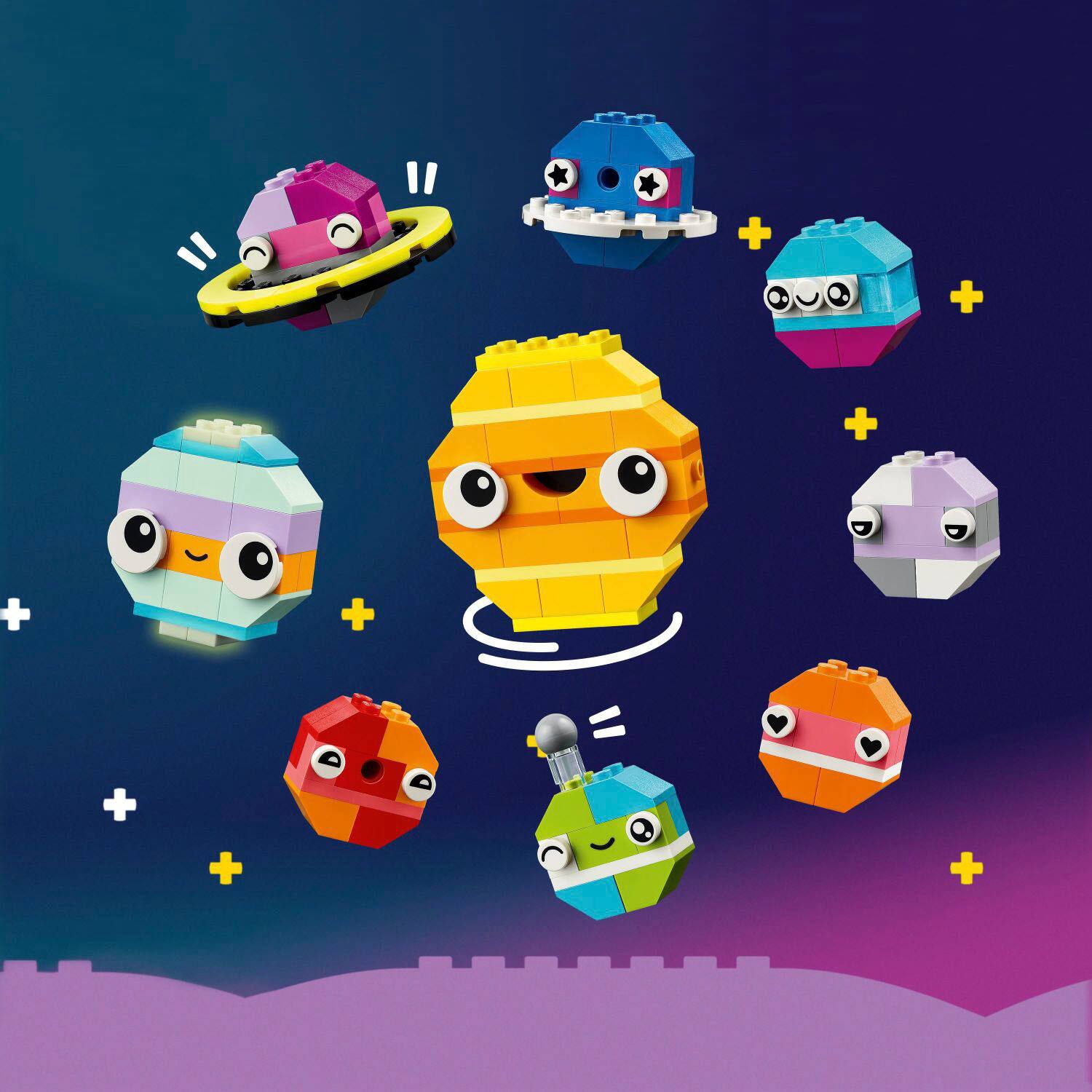 Alt View 11. LEGO - Classic Creative Space Planets Aliens and Rocket Ship Toy 11037.