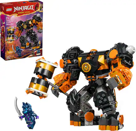 Front. LEGO - NINJAGO Cole’s Elemental Earth Mech Ninja Toy 71806.