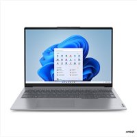 Lenovo - ThinkBook 16 G6 ABP (AMD) in 16" Touch-screen Notebook - AMD Ryzen 5 with 16GB Memory- 512GB SSD - Gray - Front_Zoom