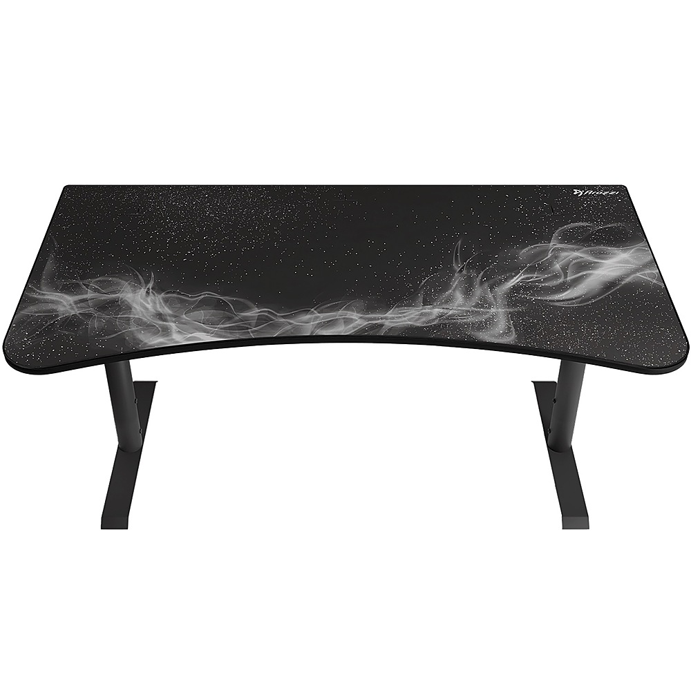 Angle View: Arozzi - Arena Ultrawide Curved Gaming Desk - Gunmetal Galazy