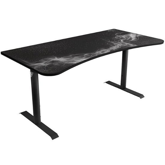 Front Zoom. Arozzi - Arena Ultrawide Curved Gaming Desk - Gunmetal Galazy.