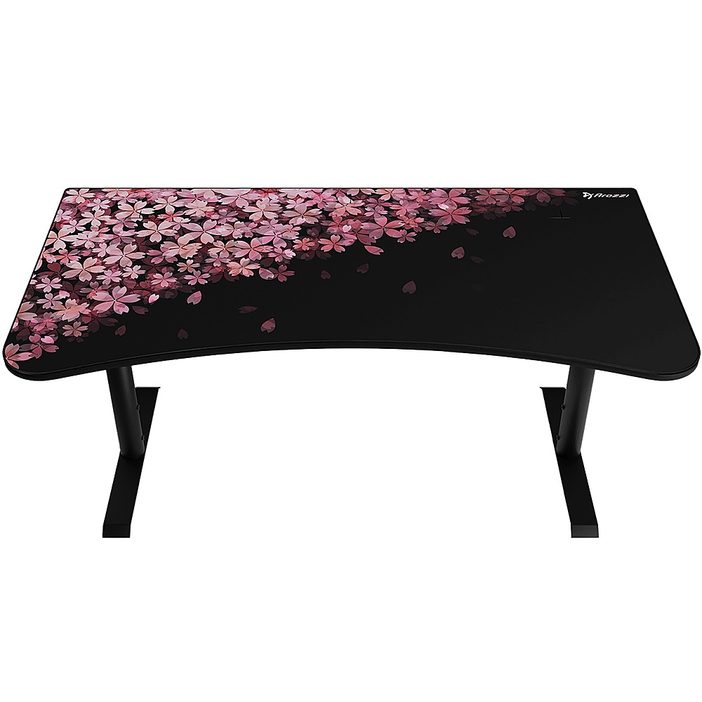 Angle View: Arozzi - Arena Ultrawide Curved Gaming Desk - Flower