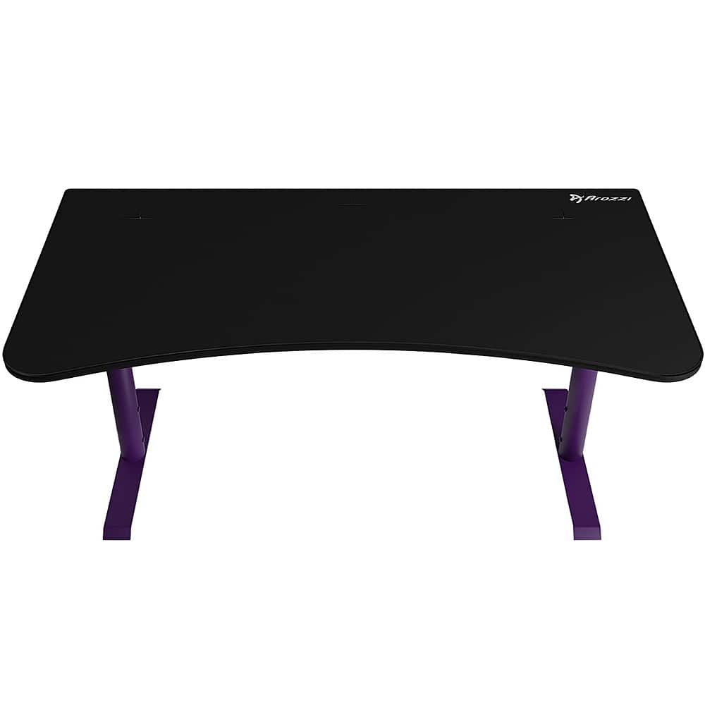 Angle View: Arozzi - Arena Ultrawide Curved Gaming Desk - Deep Purple