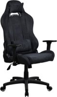 Arozzi - Torretta Supersoft Upholstery Fabric Gaming Chair - Pure Black - Front_Zoom
