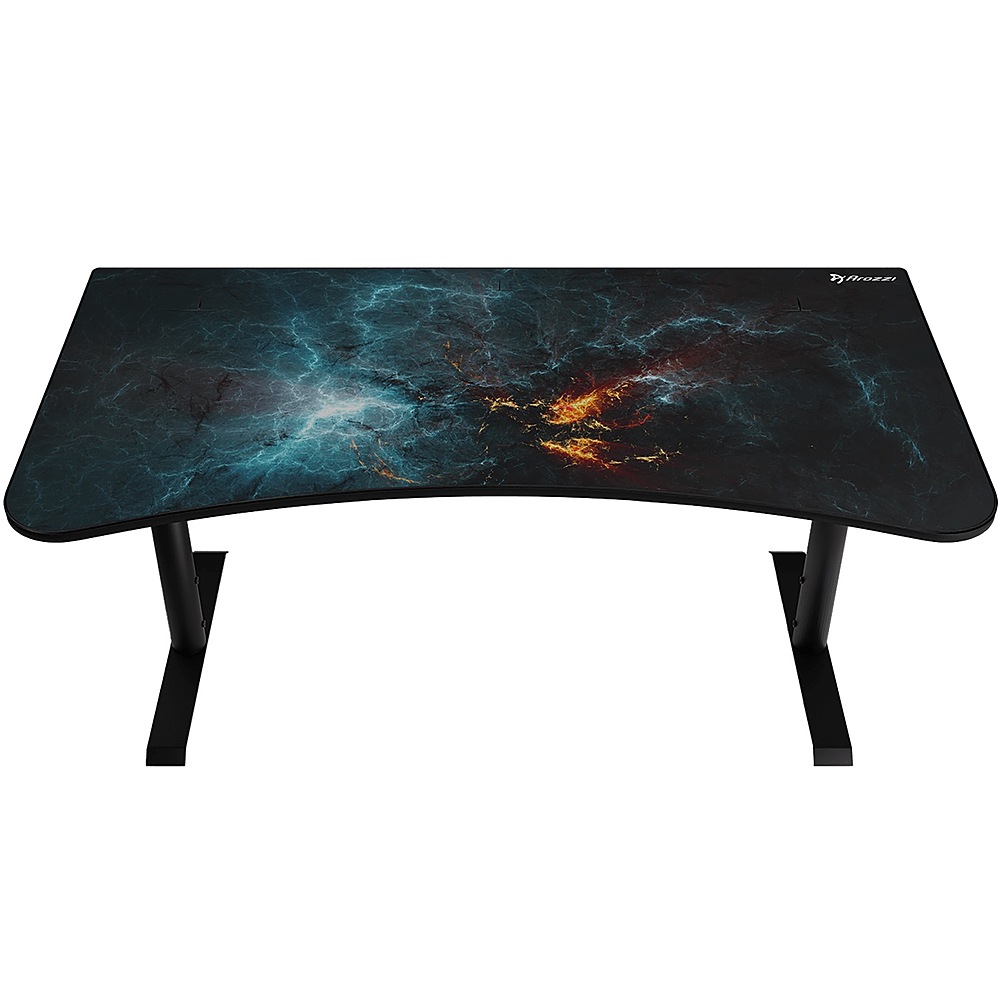 Angle View: Arozzi - Arena Ultrawide Curved Gaming Desk - Omega