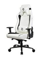 Arozzi - Vernazza Series Premium XL Soft PU Gaming Chair - White - Front_Zoom