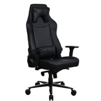 Arozzi - Vernazza Series Premium XL Soft PU Gaming Chair - Pure Black - Front_Zoom