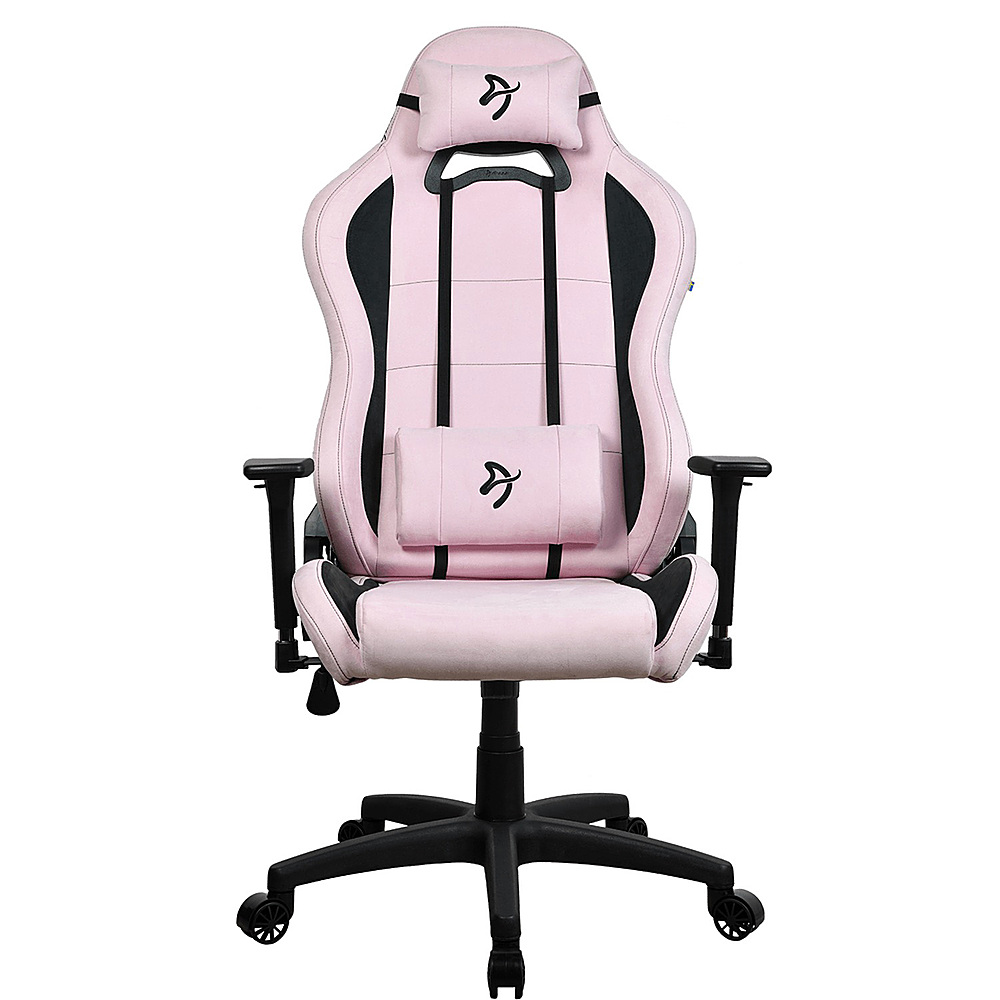 Angle View: X Rocker - Mysa PC Gaming Chair - Gray/Pink