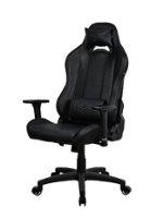 Arozzi - Torretta Soft PU Gaming Chair - Pure Black - Front_Zoom