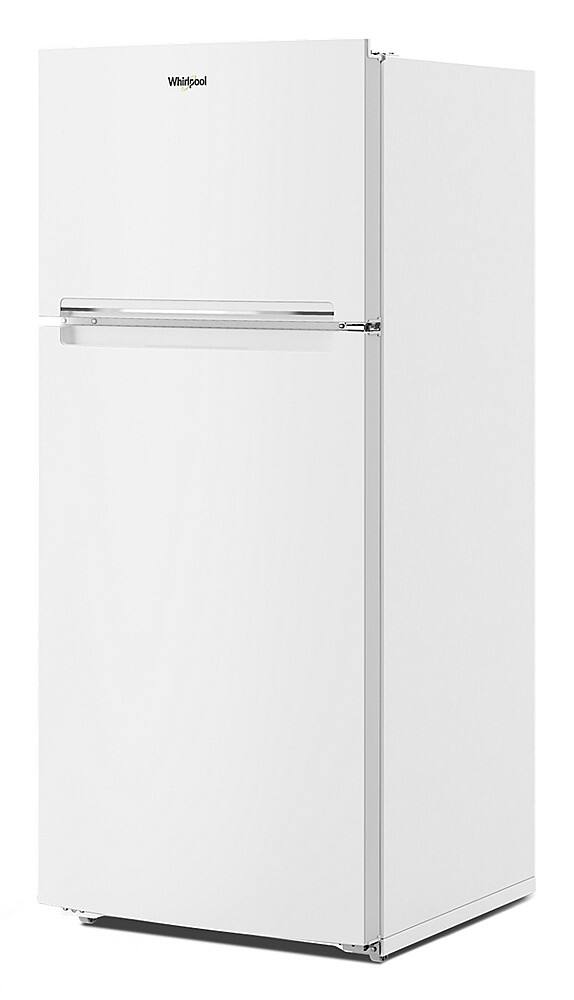 Angle. Whirlpool - 16.3 Cu. Ft. Top-Freezer Refrigerator with Flexi-Slide Bin - White.