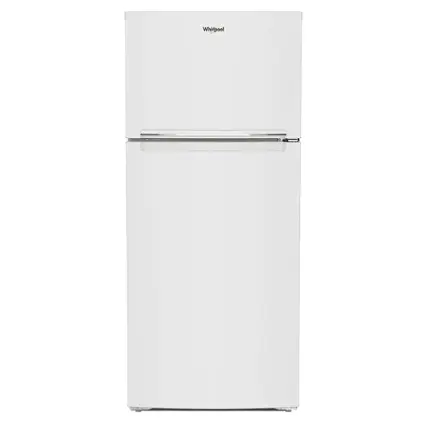 Front. Whirlpool - 16.3 Cu. Ft. Top-Freezer Refrigerator with Flexi-Slide Bin - White.